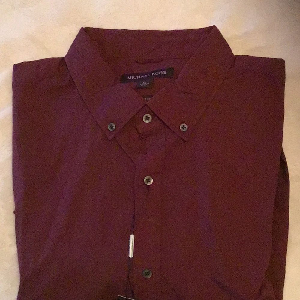NWT Michael Koors Long Sleeve Button Down Shirt